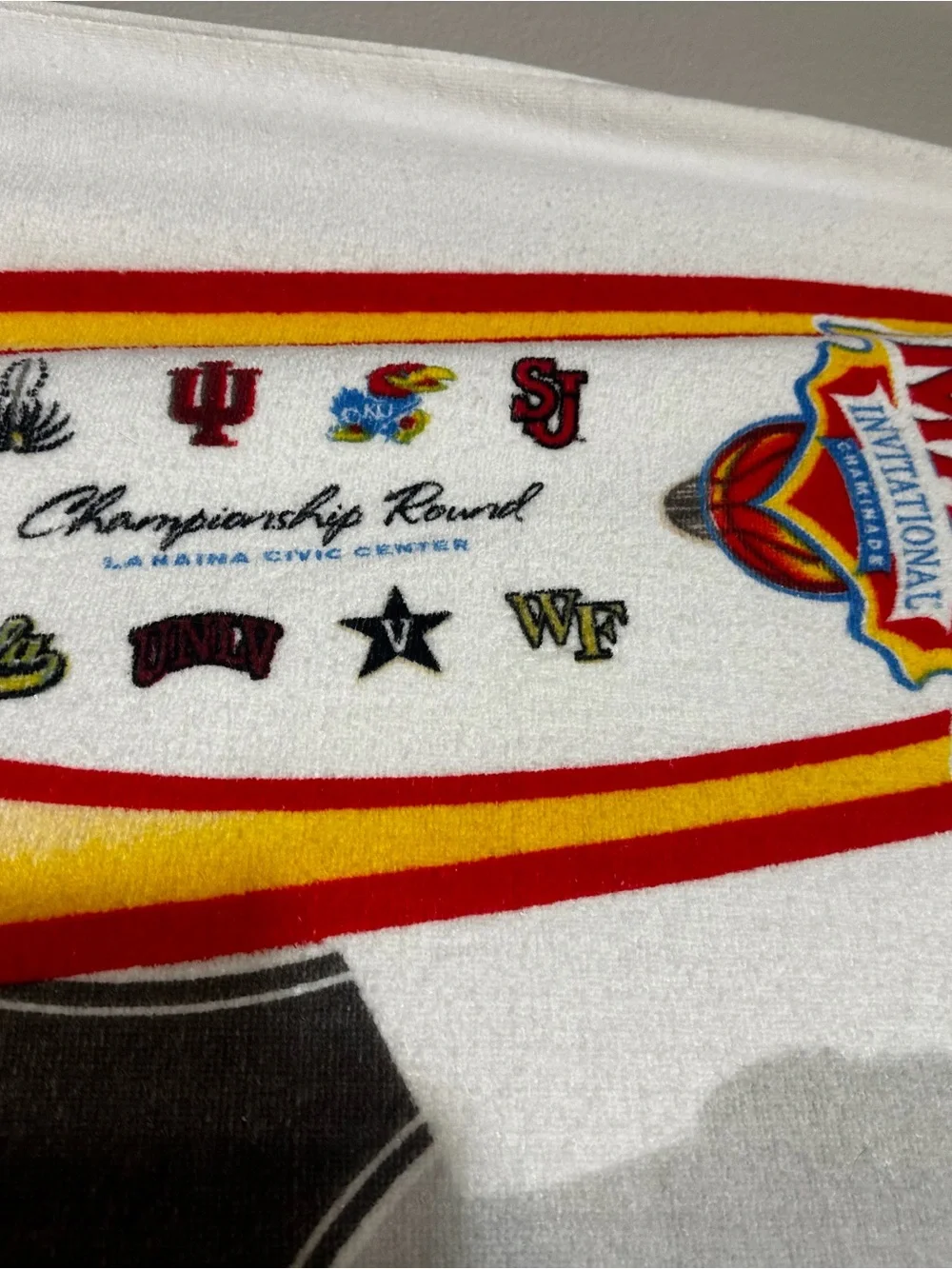 Maui Invitational Red Surfboard Beach Towel - Maui Jim
